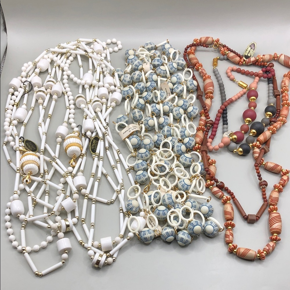 Vintage 14 Necklaces 60s 70s Japan West Germany Lucite